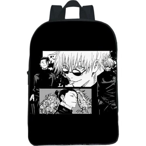 Jujutsu Kaisen Backpack Anime Children Kindergarten School Bags Cartoon 12inch Boy Girl Bookbag Kawaii Knapsack