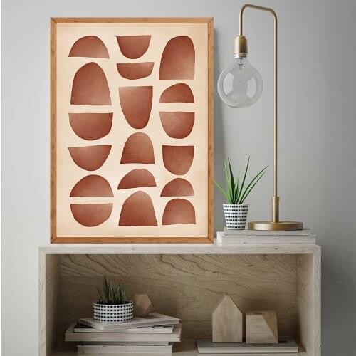 Modern Boho Style Abstract Face Line Canvas Painting Poster Print Wall Art Picture for Bedroom Interior Home Decor NO FRAME