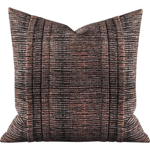 Light Luxury Brown Throw Pillowcase Decorative Cushion Cover For Living Room Sofa Cover Home Decor 45x45cm