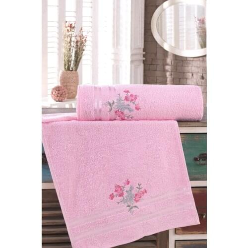 2pcs Turkish Towel Set Bath Towel | Hand Towel Set | Hotel&Spa Quality, Embroidered quick Dry Highly Absorbent Turkish Towels