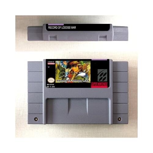 Record Of Lodoss War - RPG Game Card US Version English Language Battery Save