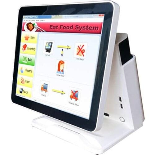 Factory price pos system CPU I5 6360U/ RAM DDR4 8GB/ ROM: 120G M.2 pos all in one for supermarket possystems