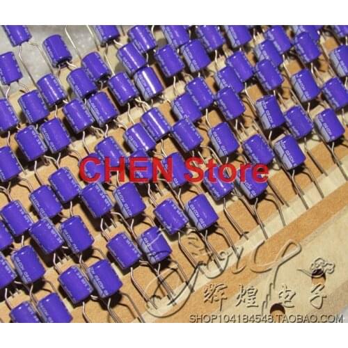 20PCS Sanyo OS-CON SC 16V6.8UF 5X6MM High polymer Motherboard 6.8UF 16V Solid State Capacitors purple 16SC6R8M