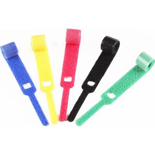 50pcs/pack magic tape nylon cable ties hook loop strap adhesive fastener hook loop magic strip wire sewing tape