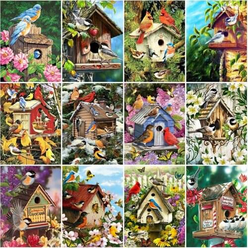 5D DIY Diamond Painting Full Square/Round Animal Diamond Embroidery Birds Cross Stitch Mosaic Sale Home Decoration