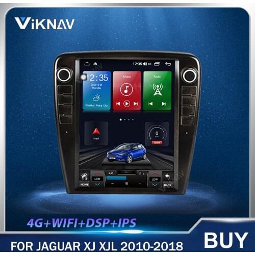 12.1 Inch Android Vertical Screen Car Radio GPS Navigation Heat Unit for Jaguar XJ XJL 2010-2018 Car Multimedia Player Stereo