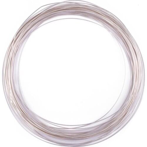 0.4mm Real Pure Solid 925 Sterling Silver Color Wire Thread Metal String Line for Necklace Bracelet Earring Jewelry Making