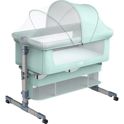 Baby Bed with Mosquito Net Removable Newborn Baby Cot Crib Infant Lounger Travel Bed Baby Girl Lounger Portable Bassinet 0-18M