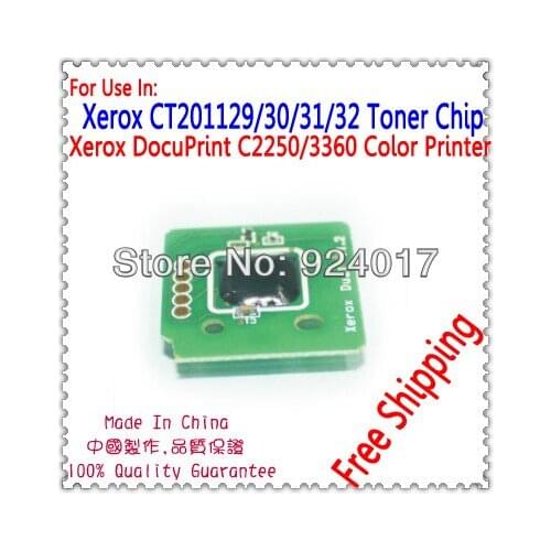For Xerox DPC 2250 2255 3360 DP C2255 C2250 C3360 Toner Chip,For Xerox CT201129 CT201130 CT201131 CT201132 Toner Cartridge Chip
