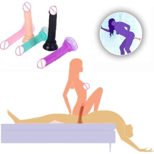 Adult Erotic Realistic Silicone Dildo Penis With Anal Butt Plugs Strong Suction Cup Dildo Masturbator Sex Toys For Woman Gay