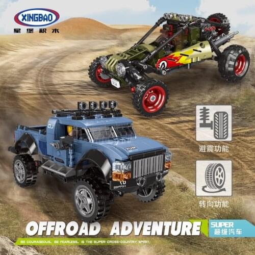 MOC City High-Tech Technique 20033 Off-road Car Vehicle Buggy PUBGED Model Building Blocks Kid Boy Toys Christmas Birthday Gifts