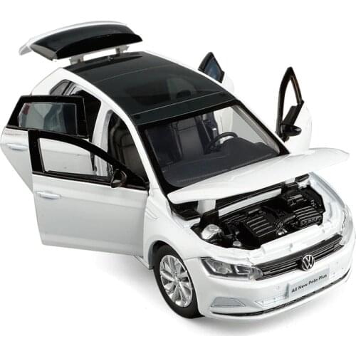 Hot sale High simulation NEW POLO PLUS model,1:32 alloy slide car toy,6 open door toy car,wholesale