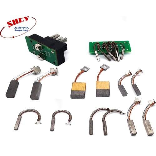 Carbon brush for Captive test 3*4*20MM /6*6*20/8*10*30 CT machine 60-90% silver carbon brushes motor signal carbon brush UL94V-0