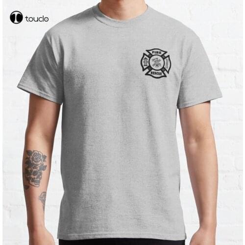 Firefighter Rescue Fire Rescue Firemen Classic T-Shirt Cotton Tee Shirt