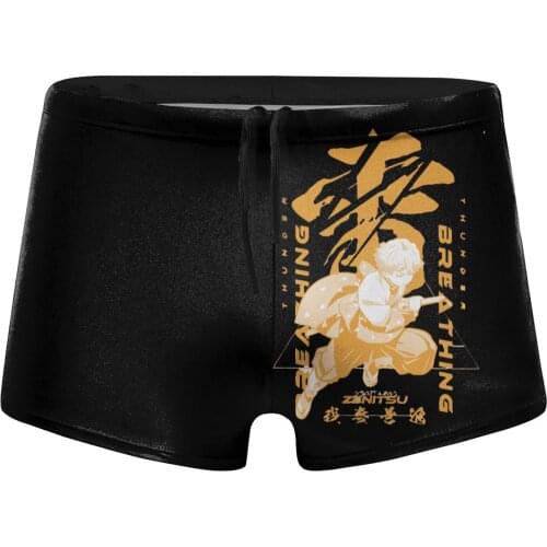 Men Anime Manga swimwear Kisatsutai Zenitsu (3) shorts husband for the sea Pool