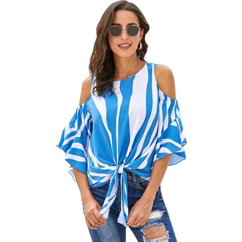 Женские рубашки в полоску OllyMurs China At AliExpress