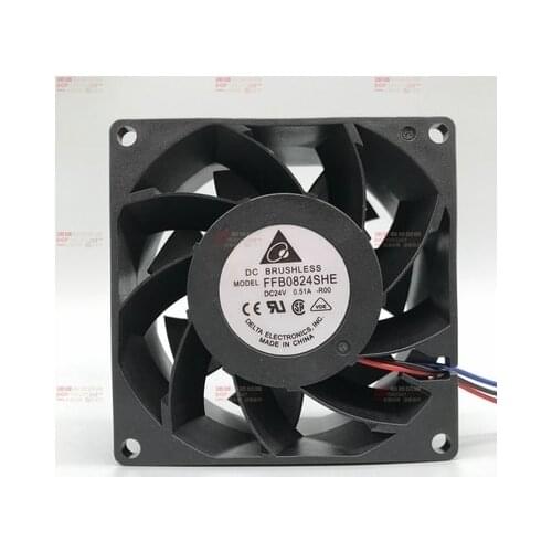 Original Delta fan AFB0824HH SH 8025 DC24V inverter ball cooling fan