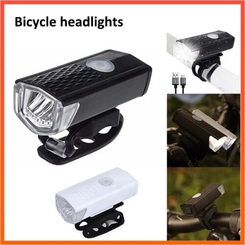 Bike Headlight Front Light Rechargeable 300 Lumen Bike Waterproof 6000K LED Bicycle Flashlight Dynamo Light Front Lights
