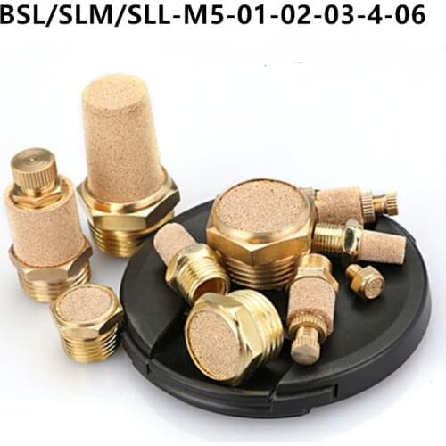 Pneumatic Fittings Copper Muffler SLM/SLL/BSL-01-02-03-04-06