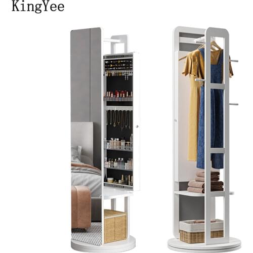 Pre-sale Living room furniture full-length mirror cosmetic storage cabinet storage mirror cabinet multifunctional coat rack Spin