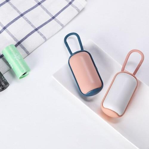 Dog Waste Poop Bag Dispenser Multipurpose Carrier Holder with 15 Garbage Bags Pet Supplies Outdoor