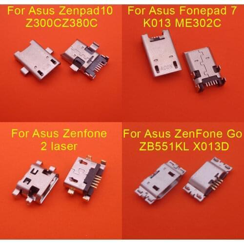 50pcs For ASUS Zenpad 10 Z300C Z300CG P023 8.0 Z380 Z380 Z380C Fonepad 7 ME372CG K013 Micro USB Charging Socket Connector Port