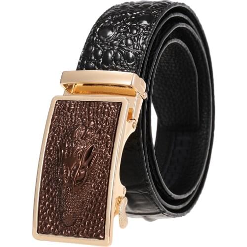 New Men Belt Fashion Alloy Automatic Buckle Belt Business Affairs Casual Decoration Belt Mens Belts 3.5cm Luxury Fashion