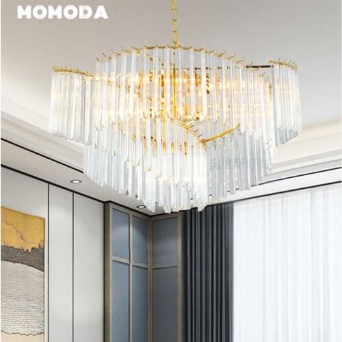 Luxury LED Chandeliers Lighting Modern Crystal Metal Indoor Lights Home Decoration Bedroom Living Room Lamps Lustre Fixture