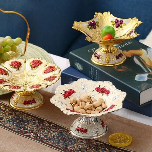 Family Creative Fruit Bowl Living Room Tea As A Multi-Functional Fruit Bowl Ktv High-End Snack Candy Dish