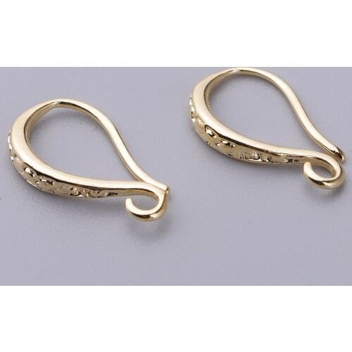 1 Set Engraved Earring Findings Gold Plating Earring