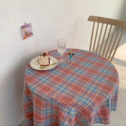 Tablecloth shooting background cloth grid pattern home dormitory coffee shop table cloth decoration picnic cloth