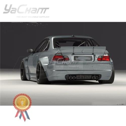 Car-Styling FRP Fiber Glass Trunk Spoiler Fit For 1998-2005 E46 M3 Coupe GP PD RB Style Body Kit Rear Spoiler Wing