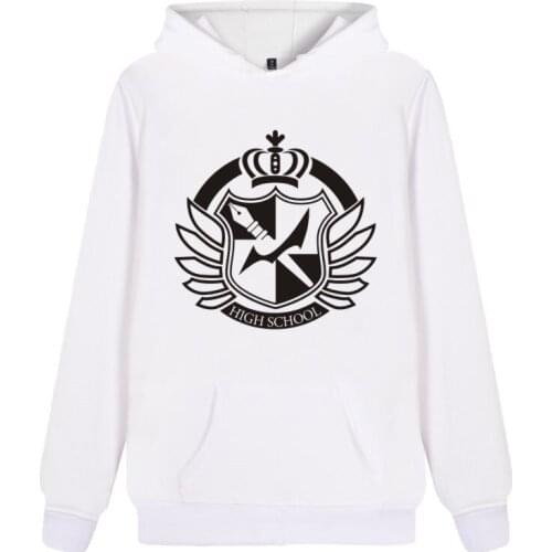 Anime Danganronpa Monokuma Hoodie Men Women Sweatshirts Boy Hoody Casual Tracksuits Black White Bear Cosplay Costume