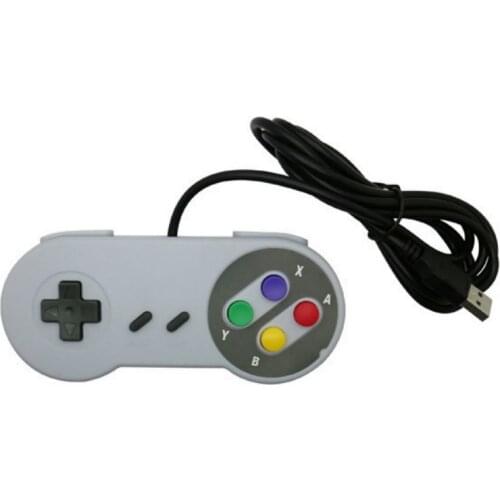 USB wired game handle controller PC computer game remote control handle joystick for WII SNES game handle control adapter