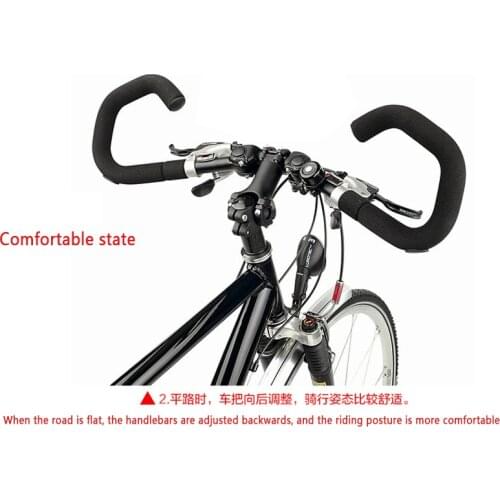 Bicycle 180 degree/full adjustable folding butterfly handbar to save space mountain bike city road butterfly 25.4/31.8 foldinge