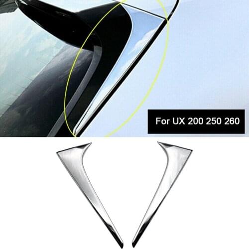 Rear Tail Door Window Spoiler Strip Trim Side Window Triple-cornered Beveled Cover for Lexus UX 200 250H 260H 2019 2020