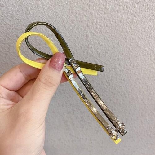 1 PCS New Fashion Cute Candy Color Resin Hair Clips Hairpins Long Barrettes for Women Girls Hair Accessories
