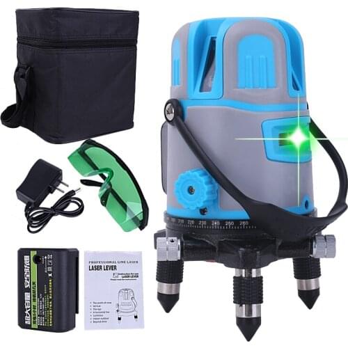 2/3/5 Lines Laser Levels Super Green Lines Self-Leveling Horizontal Vertical Cross Line 360 Laser Level Professional Measuring