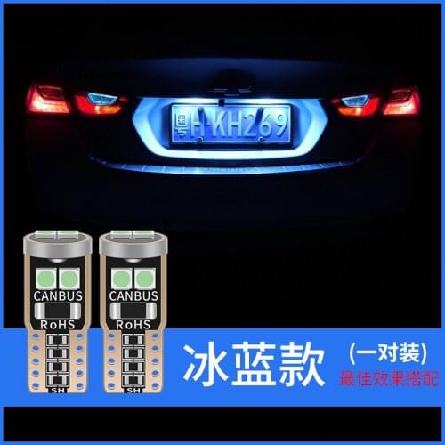 2PCS New decoding width indicator t10-3030-6smd high brightness LED indoor lamp license plate lamp CANBUS