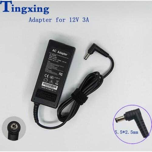 Power Supply Adapter 12V 3A 5.5mm*2.5mm PA-36W AC 100-240V Laptop AC Power Adapter