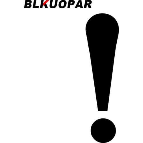 BLKUOPAR for Exclamation Point Car Stickers Original DecalsSimple Cartoon Graphics Street Signs Vinyl Sunscreen Car Accessories