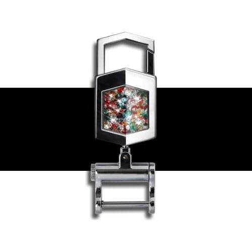 Car Key Ring braided diamond keychain Car Styling Key Chain Hanging