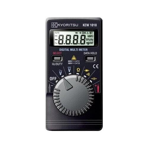 Kyoritsu 1018H Digital Multimeter (Hard Case) DC 400mV/4/40/400/600V AC 4/40/400/600V