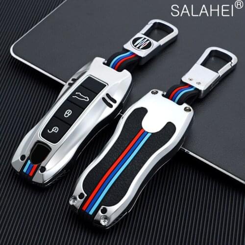 Zinc Alloy Silicone Car Key Case Cover For Porsche Cayenne 911 996 970 981 991 918 Protection Shell Auto Accessories Styling