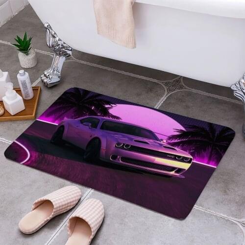Dodge Challenger SRT Carpet Areas Rug Non-slip Floor Mat Rug 3D Printing Living Room Bedroom Door Mat Home Decoration