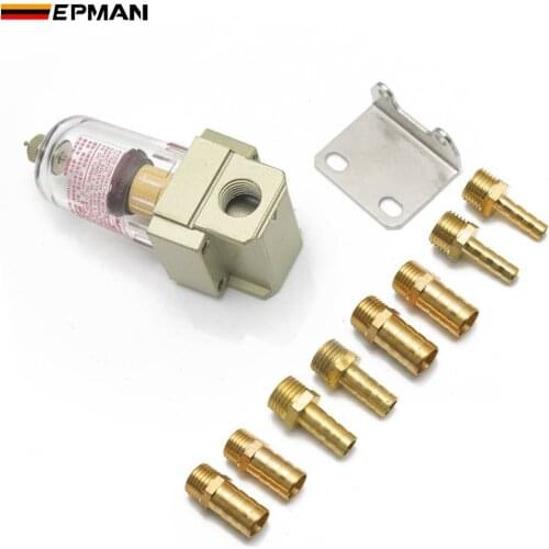 EPMAN Universal Engine Oil Catch Tank/ Oil can Filter out impurities Engine Oil Separator Oil and Gas Separator EPEOSG32