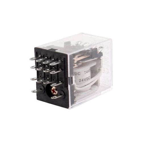 HH52P MY4 DC 24V Coil 14-Pin 4PDT Power Electromagnetic Relay