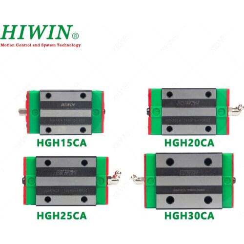 Free Shipping HIWIN HGH15CA HGH20CA HGH25CA HGH30CA Original linear guide blocks carriages for HIWIN linear Rails
