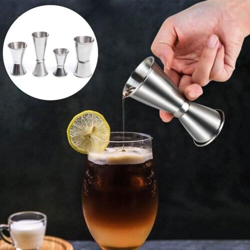 15/30ml 20/40ml 50/70ml Stainless Steel Measuring Cups Party Wine Cocktail Shaker Measure Cup Double Tone Jigger Shot Drinks