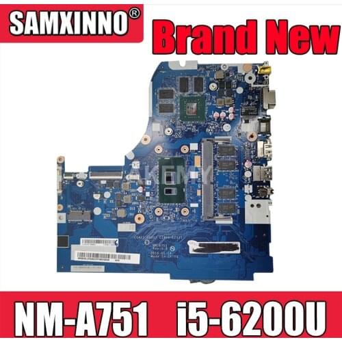 NM-A751 motherboard For Lenovo 310-15ISK 510-15ISK laptop motherboard For I5-6200U 4GB RAM GT920M-2GB Test OK